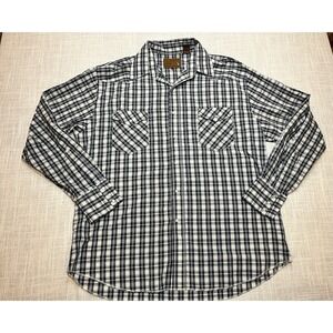 Coyote Mood Pearl Snap,‎ Plaid  Long Sleeve Shirt, Men's XL